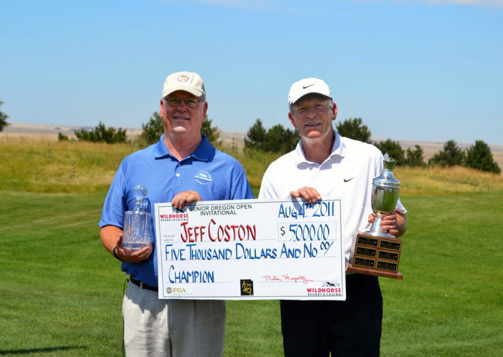 Mike Hegarty and Sr OR Open Winner Coston photo